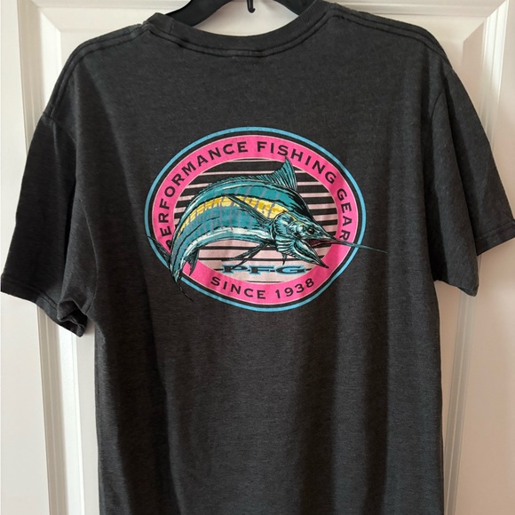 Gray Columbia PFG Graphic T-Shirt - Picture 1 of 4
